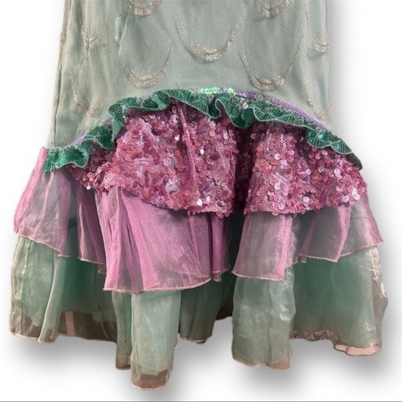 DISNEY Costume ARIEL The Little Mermaid with Sound Functioning Girls Sz. 7 / 8 - Picture 8 of 10